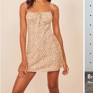 Floral rebekah mini dress reformation sun dress xs
